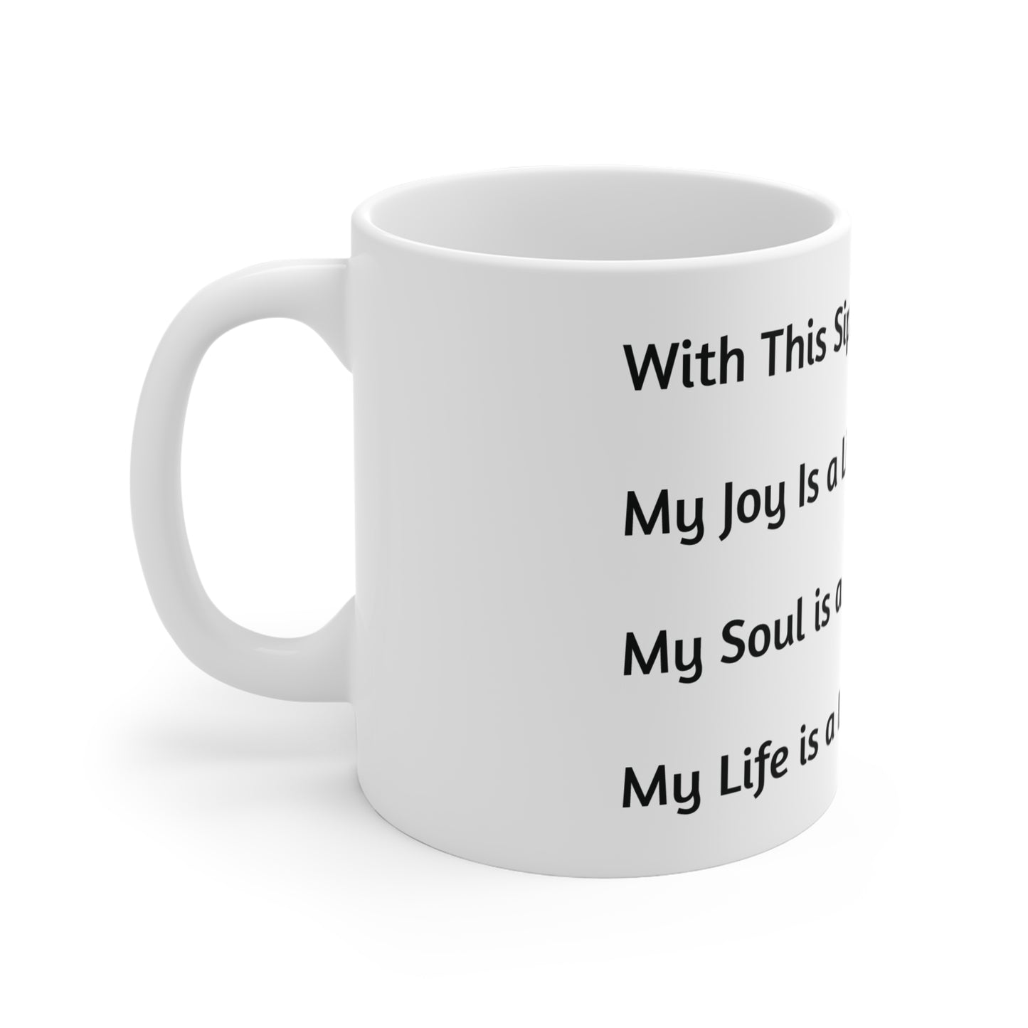 Inspirational 11oz Coffee Mug - 'With This Sip' Design for Joyful Moments