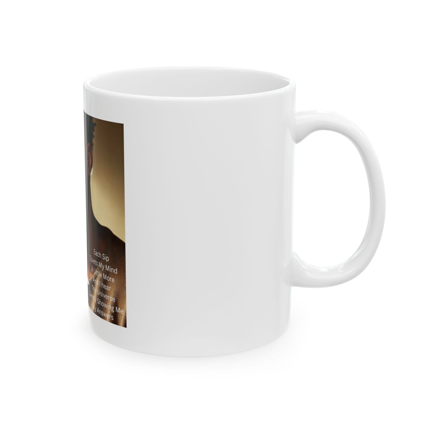 Inspirational Ceramic Mug - Each Sip Quiets My Mind - 11oz & 15oz