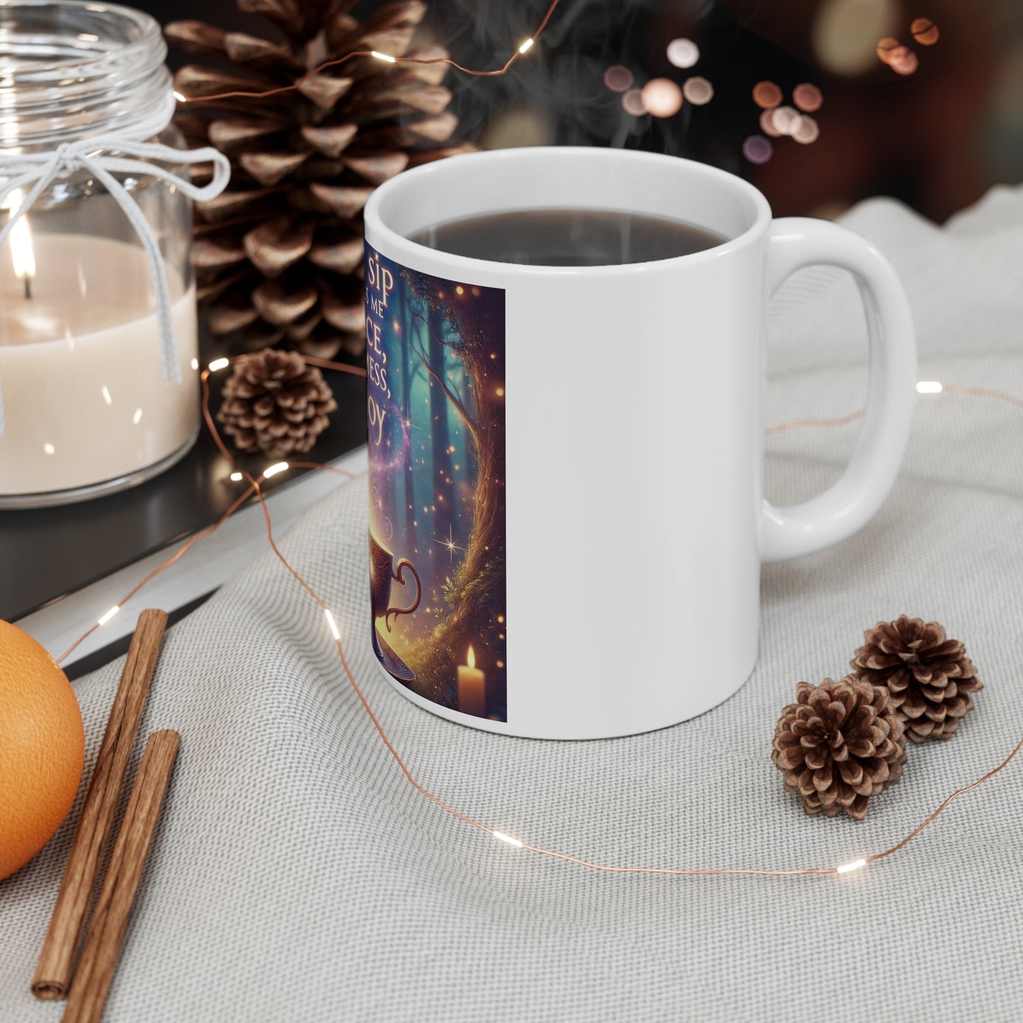 Magical Peace Mug - 11oz | This Sip Brings Me Calmness and Joy | Perfect for Cozy Moments