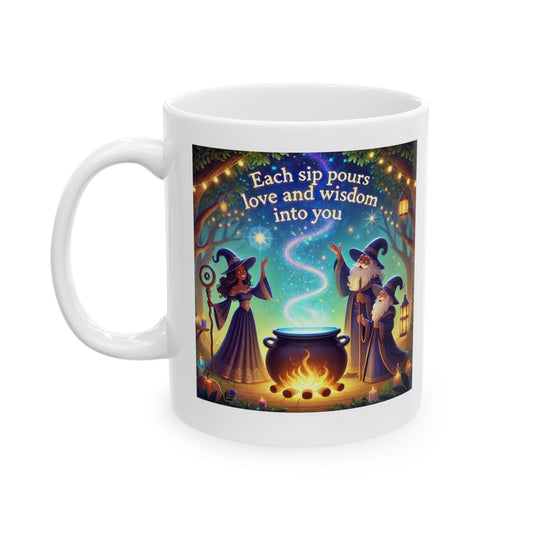 Enchanting Ceramic Mug - 11oz & 15oz for Love and Wisdom !