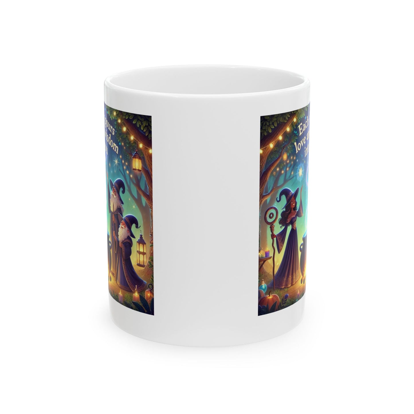 Enchanting Ceramic Mug - 11oz & 15oz for Love and Wisdom !